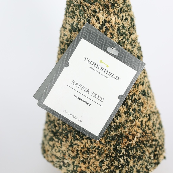 Threshold Green Raffia Christmas Tree 9.5" H - Picture 2 of 3
